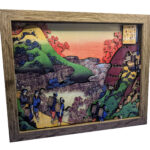 Series Hundred Poems by One Hundred Poets Sarumaru Dayu by Katsushika Hokusai Repro – 3D Shadow Box (8″ x 10″)