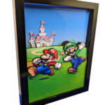 Mario and Luigi – 3D Shadow Box (8″ x 10″)