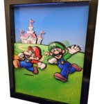 Mario and Luigi – 3D Shadow Box (8″ x 10″)