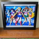 Sailor Moon Group Image – 3D Shadow Box (8″ x 10″)