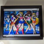 Sailor Moon Group Image – 3D Shadow Box (8″ x 10″)