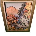 Handmade Autumn At Saruiwa, Shiobara 3D Papercut Shadowbox