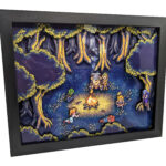 Made to Order – “Campfire Fiona Forest” Chrono Trigger 3D Paper Cut Shadow Box