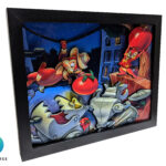 Made to Order – NES Chip ‘n Dale Rescue Rangers3D Paper Cut Shadow Box