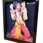 Made to Order – Jimi Hendrix Burning 1965 Fender Stratocaster  3D  Paper Cut Shadow Box