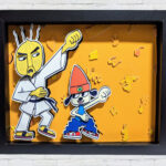 Made to Order – “Chop Chop Master Onion and Parappa” PaRappa the Rapper 3D Paper Cut Shadow Box