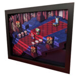 Made to Order – “Mario meets with the Chancellor” Super Mario RPG: Legend of the Seven Stars 3D Paper Cut Shadow Box