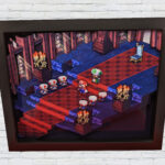 Made to Order – “Mario meets with the Chancellor” Super Mario RPG: Legend of the Seven Stars 3D Paper Cut Shadow Box